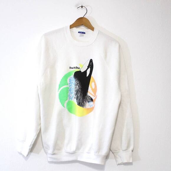 Vintage Sea World Shamu Whale Sweatshirt XL - Picture 1 of 4